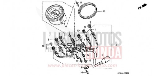 COMPTEUR VT125CX de 1999